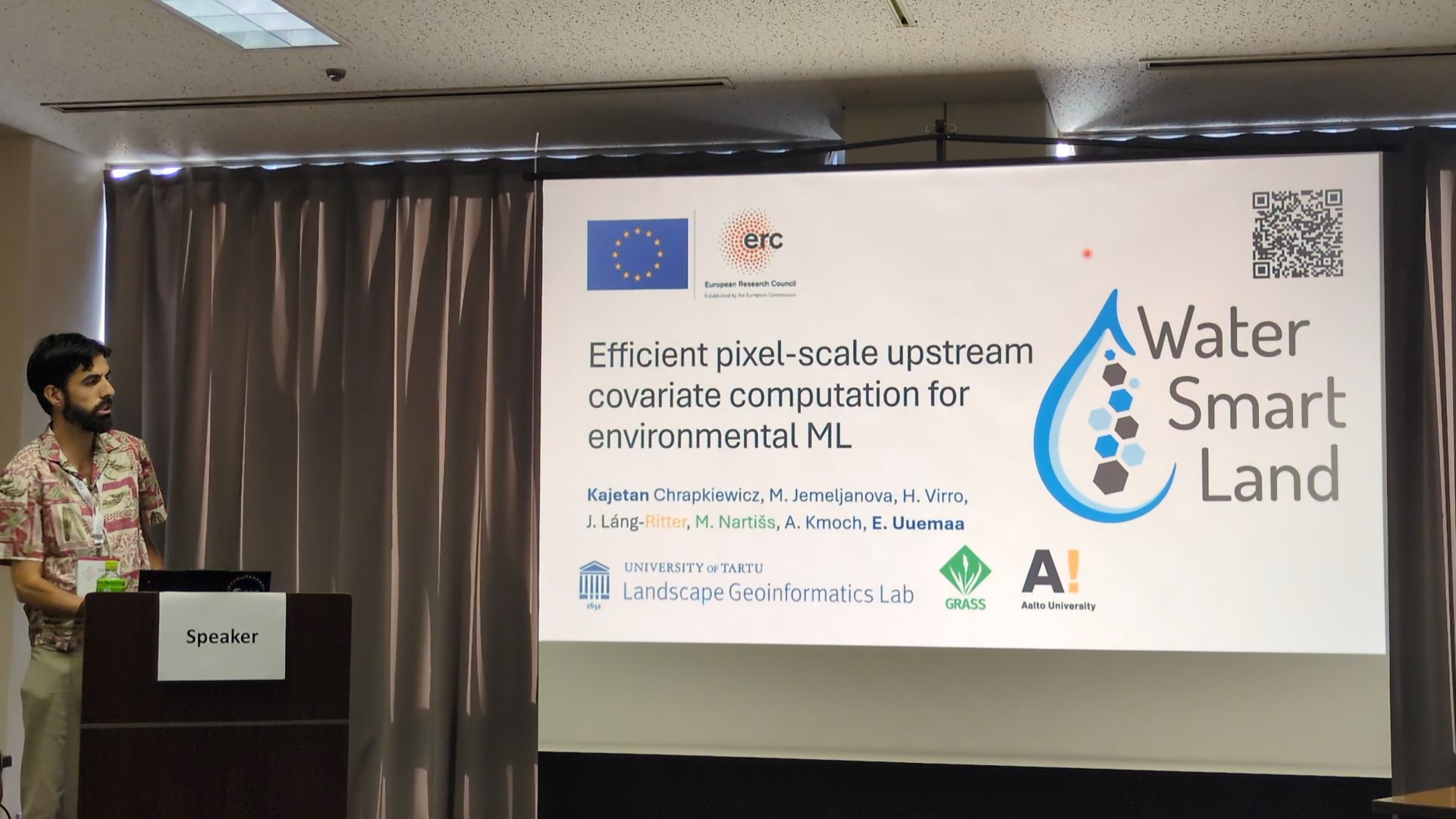 Presenting our upstream covariate computation method at FOSS4G 2026 Hiroshima